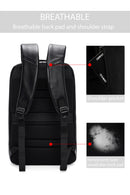 D-Pack Unisex Black Technological Leather Backpack | Derimod D-Pack Unisex Black Technological Leather Backpack | Derimod