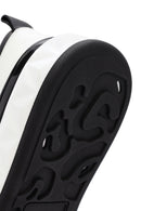 Men's White Thick Sole Lace Up Leather Sneaker | Derimod Men's White Thick Sole Lace Up Leather Sneaker | Derimod