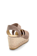 Women's Leather Suede Detailed Espadrilles | Derimod Women's Leather Suede Detailed Espadrilles | Derimod
