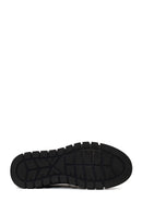 Erkek Siyah Bağcıklı Kalın Tabanlı Nubuk Deri Sneaker | Derimod Erkek Siyah Bağcıklı Kalın Tabanlı Nubuk Deri Sneaker | Derimod