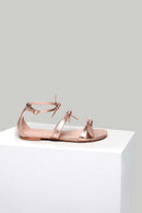 Kadın Bej Suni Deri Sandalet | Derimod Kadın Bej Suni Deri Sandalet | Derimod