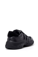 Men's Suede Detailed Leather Sneaker | Derimod Men's Suede Detailed Leather Sneaker | Derimod