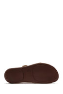 Women's Bronze Comfort Slippers | Derimod Women's Bronze Comfort Slippers | Derimod