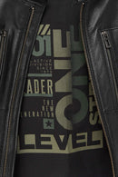 Howard Men's Black Leather Jacket | Derimod Howard Men's Black Leather Jacket | Derimod