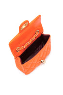 Kadın Turuncu Uzun Askılı Kapitone Çapraz Çanta | Derimod Kadın Turuncu Uzun Askılı Kapitone Çapraz Çanta | Derimod