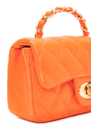 Kadın Turuncu Uzun Askılı Kapitone Çapraz Çanta | Derimod Kadın Turuncu Uzun Askılı Kapitone Çapraz Çanta | Derimod