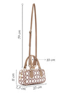 Kadın Bej Uzun Askılı Kumaş Çapraz Çanta | Derimod Kadın Bej Uzun Askılı Kumaş Çapraz Çanta | Derimod