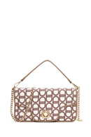 Kadın Bej Uzun Askılı Kumaş Omuz Çantası | Derimod Kadın Bej Uzun Askılı Kumaş Omuz Çantası | Derimod