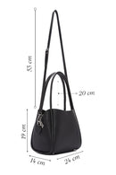 Kadın Siyah Uzun Askılı Kol Çantası | Derimod Kadın Siyah Uzun Askılı Kol Çantası | Derimod