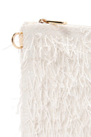 Women's White Long Chain Strap Clutch Bag | Derimod Women's White Long Chain Strap Clutch Bag | Derimod