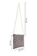 Women's Bronze Long Chain Strap Quilted Clutch Bag | Derimod Women's Bronze Long Chain Strap Quilted Clutch Bag | Derimod