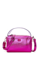 Kadın Pembe Uzun Askılı Metalik Çapraz Çanta | Derimod Kadın Pembe Uzun Askılı Metalik Çapraz Çanta | Derimod