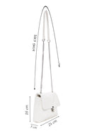 Women's White Long Strap Quilted Crossbody Bag | Derimod Women's White Long Strap Quilted Crossbody Bag | Derimod