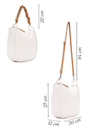Women's Cream Long Strap Shoulder Bag | Derimod Women's Cream Long Strap Shoulder Bag | Derimod