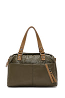 Kadın Koyu Haki Uzun Askılı Kol Çantası | Derimod Kadın Koyu Haki Uzun Askılı Kol Çantası | Derimod