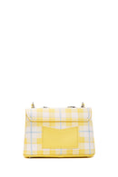 Kadın Sarı Baskılı Uzun Askılı Çapraz Çanta | Derimod Kadın Sarı Baskılı Uzun Askılı Çapraz Çanta | Derimod