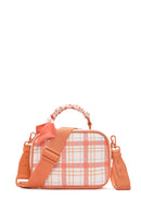 Women's Orange Long Strap Printed Crossbody Bag | Derimod Women's Orange Long Strap Printed Crossbody Bag | Derimod