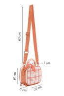 Women's Orange Long Strap Printed Crossbody Bag | Derimod Women's Orange Long Strap Printed Crossbody Bag | Derimod