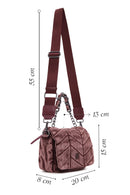 Women's Pink Long Strap Fabric Crossbody Bag | Derimod Women's Pink Long Strap Fabric Crossbody Bag | Derimod