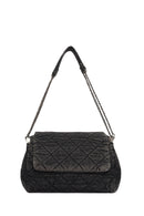 Kadın Siyah Uzun Askılı Jean Omuz Çantası | Derimod Kadın Siyah Uzun Askılı Jean Omuz Çantası | Derimod