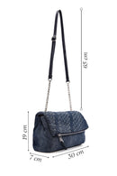 Women's Blue Long Strap Shoulder Bag | Derimod Women's Blue Long Strap Shoulder Bag | Derimod
