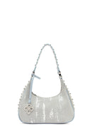 Women's Gray Fabric Shoulder Bag | Derimod Women's Gray Fabric Shoulder Bag | Derimod
