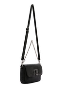 Women's Black Long Strap Shoulder Bag | Derimod Women's Black Long Strap Shoulder Bag | Derimod