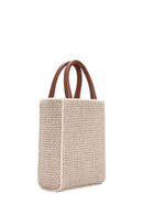 Women's Beige Long Strap Straw Crossbody Bag | Derimod Women's Beige Long Strap Straw Crossbody Bag | Derimod