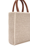 Women's Beige Long Strap Straw Crossbody Bag | Derimod Women's Beige Long Strap Straw Crossbody Bag | Derimod