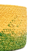 Kadın Sarı Yeşil Uzun Askılı Hasır Çapraz Çanta | Derimod Kadın Sarı Yeşil Uzun Askılı Hasır Çapraz Çanta | Derimod