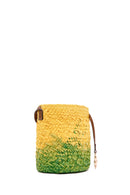 Kadın Sarı Yeşil Uzun Askılı Hasır Çapraz Çanta | Derimod Kadın Sarı Yeşil Uzun Askılı Hasır Çapraz Çanta | Derimod