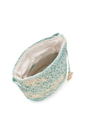 Kadın Mavi Uzun Askılı Hasır Çapraz Çanta | Derimod Kadın Mavi Uzun Askılı Hasır Çapraz Çanta | Derimod