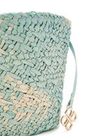 Kadın Mavi Uzun Askılı Hasır Çapraz Çanta | Derimod Kadın Mavi Uzun Askılı Hasır Çapraz Çanta | Derimod