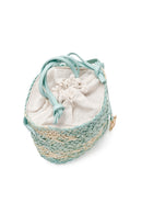 Kadın Mavi Uzun Askılı Hasır Çapraz Çanta | Derimod Kadın Mavi Uzun Askılı Hasır Çapraz Çanta | Derimod