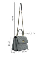 Kadın Mavi Uzun Askılı Kapitone Kol Çantası | Derimod Kadın Mavi Uzun Askılı Kapitone Kol Çantası | Derimod