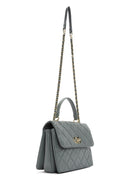 Kadın Mavi Uzun Askılı Kapitone Kol Çantası | Derimod Kadın Mavi Uzun Askılı Kapitone Kol Çantası | Derimod