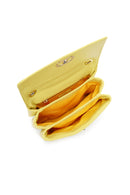 Kadın Sarı Uzun Askılı Kapitone Kol Çantası | Derimod Kadın Sarı Uzun Askılı Kapitone Kol Çantası | Derimod