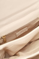 Kadın Krem Uzun Askılı Kapitone Kol Çantası | Derimod Kadın Krem Uzun Askılı Kapitone Kol Çantası | Derimod
