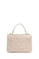 Women's Cream Long Strap Quilted Sleeve Bag | Derimod Women's Cream Long Strap Quilted Sleeve Bag | Derimod