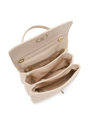 Kadın Krem Uzun Askılı Kapitone Kol Çantası | Derimod Kadın Krem Uzun Askılı Kapitone Kol Çantası | Derimod