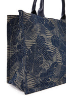 Kadın Mavi Uzun Askılı Kumaş Kol Çantası | Derimod Kadın Mavi Uzun Askılı Kumaş Kol Çantası | Derimod