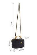 Kadın Mavi Uzun Askılı Kapitone Çapraz Çanta | Derimod Kadın Mavi Uzun Askılı Kapitone Çapraz Çanta | Derimod