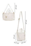 Women's Cream Long Strap Shoulder Bag | Derimod Women's Cream Long Strap Shoulder Bag | Derimod