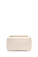 Women's Cream Long Strap Quilted Shoulder Bag | Derimod Women's Cream Long Strap Quilted Shoulder Bag | Derimod