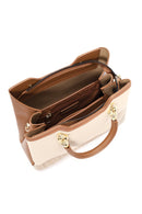 Kadın Bej Uzun Askılı Baskılı Kol Çantası | Derimod Kadın Bej Uzun Askılı Baskılı Kol Çantası | Derimod