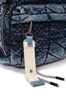 Women's Blue Fabric Backpack | Derimod Women's Blue Fabric Backpack | Derimod