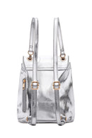 Kadın Gümüş Metalik Sırt Çantası | Derimod Kadın Gümüş Metalik Sırt Çantası | Derimod