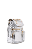 Kadın Gümüş Metalik Sırt Çantası | Derimod Kadın Gümüş Metalik Sırt Çantası | Derimod