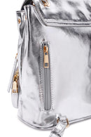 Kadın Gümüş Metalik Sırt Çantası | Derimod Kadın Gümüş Metalik Sırt Çantası | Derimod