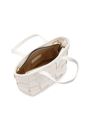 Kadın Krem Uzun Askılı Örgü Desenli Çapraz Çanta | Derimod Kadın Krem Uzun Askılı Örgü Desenli Çapraz Çanta | Derimod